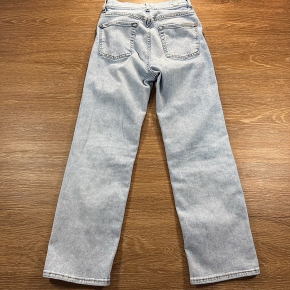 7 For All Mankind Logan Stove Pipe Jeans Women's 25 Light Wash Cropped - Picture 16 of 16